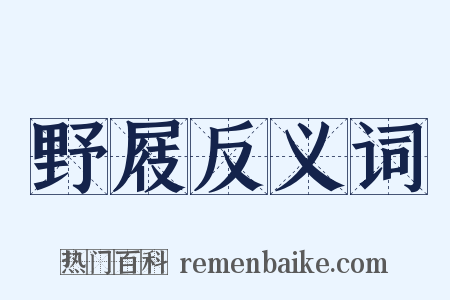 野屐反义词是什么意思的图片